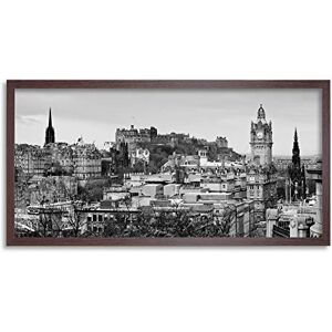 Wee Blue Coo Edinburgh Castle Calton Hill Long Panel Framed Wall Art Print Wee Blue Coo Edinburgh Castle Calton Hill Long Panel Framed Wall Art Print