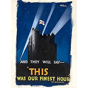 Fine Art Prints Keely War WWII UK Finest Hour Castle Flag Advert Art Print Canvas Premium Wall Decor Poster Mural Fine Art Prints Keely War WWII UK Finest Hour Castle Flag Advert Art Print Canvas Premium Wall Decor Poster Mural