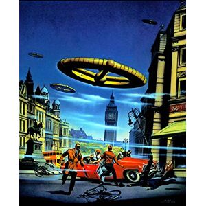 Wee Blue Coo Paintings Surreal Fantasy Alien Invasion London England Uk Big Ben 30X40 Cms Fine Art Print Art Poster Bb8882 Wee Blue Coo Paintings Surreal Fantasy Alien Invasion London England Uk Big Ben 30X40 Cms Fine Art Print Art Poster Bb8882