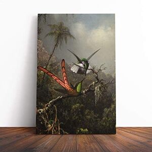 Big Box Art Canvas Print Wall Art Martin Johnson Heade Orchid with Two Hummingbirds Mounted & Stretched Framed Picture Home Decor for Kitchen, Living Room, Bedroom, Multi-Colour, 30x20 Inch Big Box Art Canvas Print Wall Art Martin Johnson Heade Orchid with Two Hummingbirds Mounted & Stretched Framed Picture Home Decor for Kitchen, Living Room, Bedroom, Multi-Colour, 30x20 Inch