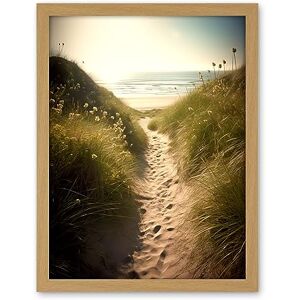 Artery8 Summer Beach Path Photograph Bright Sunny Sandy Coastal Landscape Seascape Artwork Framed Wall Art Print 18X24 Inch Artery8 Summer Beach Path Photograph Bright Sunny Sandy Coastal Landscape Seascape Artwork Framed Wall Art Print 18X24 Inch