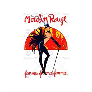 Wee Blue Coo THEATRE STAGE BURLESQUE MOULIN ROUGE BALL DANCE VENUE PARIS PRINT B12X10152 Wee Blue Coo THEATRE STAGE BURLESQUE MOULIN ROUGE BALL DANCE VENUE PARIS PRINT B12X10152