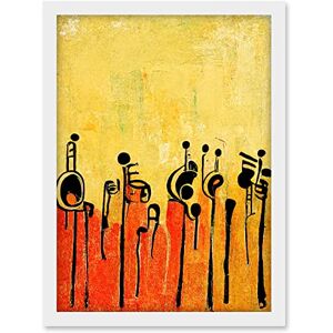 Doppelganger33 LTD Abstract Music Band Figures In Warm Acrylic Tones Musical Artwork Framed A3 Wall Art Print Doppelganger33 LTD Abstract Music Band Figures In Warm Acrylic Tones Musical Artwork Framed A3 Wall Art Print