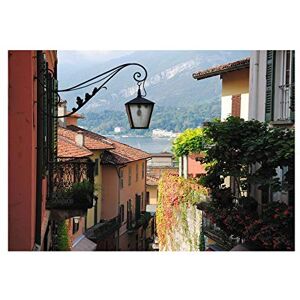 Wee Blue Coo Bellagio Lake Como Italy Street Scene Photo Picture Wall Art Print Wee Blue Coo Bellagio Lake Como Italy Street Scene Photo Picture Wall Art Print