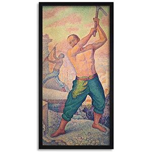 Artery8 Paul Signac The Demolisher Working Man Painting Framed Wall Art Print Long 25X12 Inch Artery8 Paul Signac The Demolisher Working Man Painting Framed Wall Art Print Long 25X12 Inch