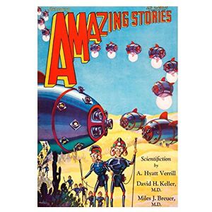 Wee Blue Coo Comic Amazing Stories Alien Space Ship Invasion Sci Fi Wall Art Print Wee Blue Coo Comic Amazing Stories Alien Space Ship Invasion Sci Fi Wall Art Print