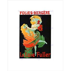 Wee Blue Coo Theatre Stage Cabaret Loie Fuller Dancer Folies Bergere Paris Art Wall Art Print Wee Blue Coo Theatre Stage Cabaret Loie Fuller Dancer Folies Bergere Paris Art Wall Art Print