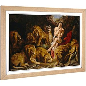 Big Box Art Framed Print of Peter Paul Rubens Daniel in The Lions Den Design Wall Art Picture Home Decor for Kitchen, Living Room, Bedroom, Hallway, Oak, A2 / 24.5x18 Inch / 62x45cm Big Box Art Framed Print of Peter Paul Rubens Daniel in The Lions Den Design Wall Art Picture Home Decor for Kitchen, Living Room, Bedroom, Hallway, Oak, A2 / 24.5x18 Inch / 62x45cm