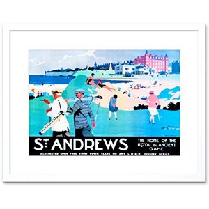 Wee Blue Coo St Andrews Fife Scotland Golf Royal Ancient Sport Picture Framed Wall Art Print Wee Blue Coo St Andrews Fife Scotland Golf Royal Ancient Sport Picture Framed Wall Art Print