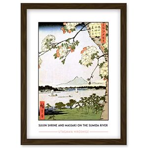 Wee Blue Coo Utagawa Hiroshige Suijin Shrine And Massaki On The Sumida River Painting Artwork Framed Wall Art Print A4 Wee Blue Coo Utagawa Hiroshige Suijin Shrine And Massaki On The Sumida River Painting Artwork Framed Wall Art Print A4
