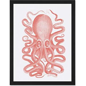 Wee Blue Coo Living Coral Octopus Large Black Framed Art Print Wall Poster 18x24 inch Wee Blue Coo Living Coral Octopus Large Black Framed Art Print Wall Poster 18x24 inch