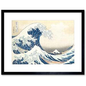 Wee Blue Coo Hokusai Great Wave off Kanagawa Framed Wall Art Print Wee Blue Coo Hokusai Great Wave off Kanagawa Framed Wall Art Print