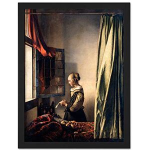 Fine Art Prints Johannes Vermeer Girl Reading A Letter By An Open Window Large Framed Art Print Poster Wall Decor 18x24 Fine Art Prints Johannes Vermeer Girl Reading A Letter By An Open Window Large Framed Art Print Poster Wall Decor 18x24