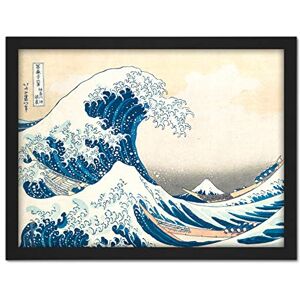 Wee Blue Coo Hokusai Great Wave off Kanagawa Artwork Framed Wall Art Print 18X24 Inch Wee Blue Coo Hokusai Great Wave off Kanagawa Artwork Framed Wall Art Print 18X24 Inch