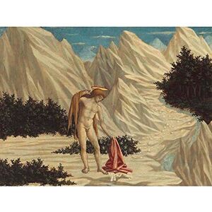 Wee Blue Coo Domenico Veneziano Italian Saint John Desert Old Painting Art Print Poster Wall Decor 12X16 Inch Wee Blue Coo Domenico Veneziano Italian Saint John Desert Old Painting Art Print Poster Wall Decor 12X16 Inch
