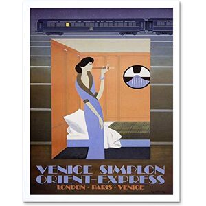 Wee Blue Coo Travel Rail Train Orient Express Venice London Paris Tunnel Retro Art Print Framed Poster Wall Decor 12X16 Inch Wee Blue Coo Travel Rail Train Orient Express Venice London Paris Tunnel Retro Art Print Framed Poster Wall Decor 12X16 Inch