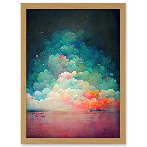 Doppelganger33 LTD Beach Sunset In Bubble Clouds Dreamy Surreal Abstract Artwork Framed A3 Wall Art Print Doppelganger33 LTD Beach Sunset In Bubble Clouds Dreamy Surreal Abstract Artwork Framed A3 Wall Art Print