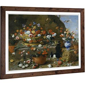 Big Box Art Framed Print of Jan Van Kessel Still Life Flowers, Birds and Rabbit Design Wall Art Picture Home Decor for Kitchen, Living Room, Bedroom, Office, Walnut, A2 / 24.5x18 Inch / 62x45cm Big Box Art Framed Print of Jan Van Kessel Still Life Flowers, Birds and Rabbit Design Wall Art Picture Home Decor for Kitchen, Living Room, Bedroom, Office, Walnut, A2 / 24.5x18 Inch / 62x45cm