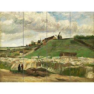 Artery8 Vincent Van Gogh The Hill Of Montmartre With Stone Quarry XL Giant Panel Poster (8 Sections) Artery8 Vincent Van Gogh The Hill Of Montmartre With Stone Quarry XL Giant Panel Poster (8 Sections)