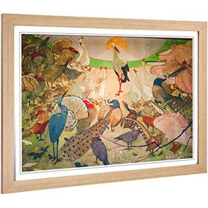 Big Box Art Framed Print of Vintage Birds Design Wall Art Picture Home Decor for Kitchen, Living, Dining Room, Lounge, Bedroom, Hallway, Office, Oak, A2 / 24.5x18 Inch / 62x45cm Big Box Art Framed Print of Vintage Birds Design Wall Art Picture Home Decor for Kitchen, Living, Dining Room, Lounge, Bedroom, Hallway, Office, Oak, A2 / 24.5x18 Inch / 62x45cm