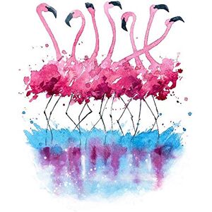 Wee Blue Coo Flamingos Dancing Watercolour Art Print Poster Wall Decor 12X16 Inch Wee Blue Coo Flamingos Dancing Watercolour Art Print Poster Wall Decor 12X16 Inch
