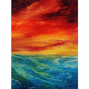 Wee Blue Coo Sky Seascape Sunset Waves Red Blue Unframed Art Print Poster Wall Decor 12X16 Inch Wee Blue Coo Sky Seascape Sunset Waves Red Blue Unframed Art Print Poster Wall Decor 12X16 Inch