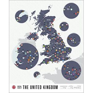 Pop Chart Lab HJZWTS Pop Chart Football Clubs of the United Kingdom 16" x 20" Art Poster 100+ Soccer Clubs from England, Scotland, and Wales on One Map Wall Decor 100% Made in the US Pop Chart Lab HJZWTS Pop Chart Football Clubs of the United Kingdom 16" x 20" Art Poster 100+ Soccer Clubs from England, Scotland, and Wales on One Map Wall Decor 100% Made in the US