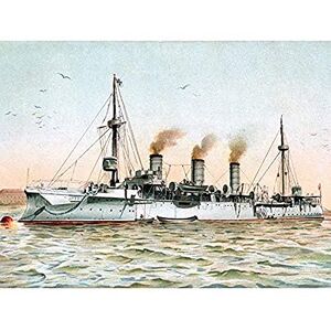 Fine Art Prints Graf German Small Cruiser Gefion Schlachtschiff 1902 Illustration ungerahmt Wandbild Kunstdruck Poster Home Decor Premium Fine Art Prints Graf German Small Cruiser Gefion Schlachtschiff 1902 Illustration ungerahmt Wandbild Kunstdruck Poster Home Decor Premium