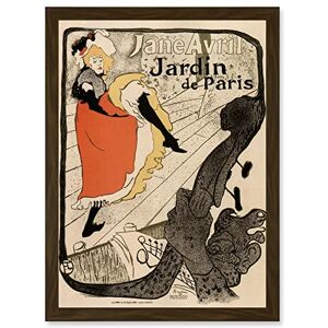 Artery8 Jane Avril Henri Toulouse Lautrec France Cabaret Paris A4 Artwork Framed Wall Art Print Artery8 Jane Avril Henri Toulouse Lautrec France Cabaret Paris A4 Artwork Framed Wall Art Print