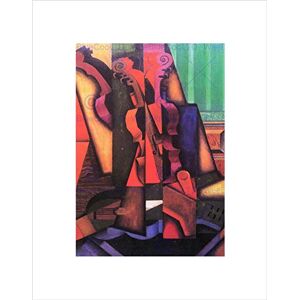Wee Blue Coo Juan Gris Violin Guitar Old Master Wall Art Print Wee Blue Coo Juan Gris Violin Guitar Old Master Wall Art Print