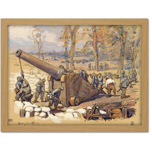 Fine Art Prints Cheffer Artillery Soldiers Cannon Gun WWI War Painting Large Framed Art Print Poster Wall Decor 18x24 in Fine Art Prints Cheffer Artillery Soldiers Cannon Gun WWI War Painting Large Framed Art Print Poster Wall Decor 18x24 in