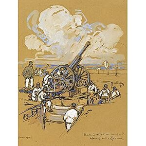 Fine Art Prints Cheffer French Artillery Gun Battery WWI War Painting Unframed Wall Art Print Poster Home Decor Premium Fine Art Prints Cheffer French Artillery Gun Battery WWI War Painting Unframed Wall Art Print Poster Home Decor Premium