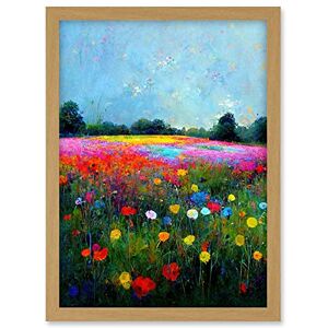 Doppelganger33 LTD Delicate Wildflower Meadow Abstract Colourful Modern Artwork Framed A3 Wall Art Print Doppelganger33 LTD Delicate Wildflower Meadow Abstract Colourful Modern Artwork Framed A3 Wall Art Print