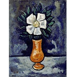 Artery8 Marsden Hartley White Flower Vase Painting Art Print Canvas Premium Wall Decor Poster Mural Artery8 Marsden Hartley White Flower Vase Painting Art Print Canvas Premium Wall Decor Poster Mural