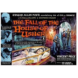 Wee Blue Coo Film Fall House Usher Edgar Allen Poe Horror Price Frame Print Picture F12X538 Wee Blue Coo Film Fall House Usher Edgar Allen Poe Horror Price Frame Print Picture F12X538