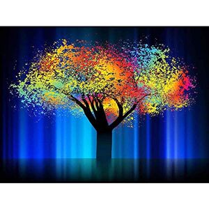 Wee Blue Coo Painting Illustration Rainbow Splash Tree Colourful Art Print Poster Wall Decor 12X16 Inch Wee Blue Coo Painting Illustration Rainbow Splash Tree Colourful Art Print Poster Wall Decor 12X16 Inch