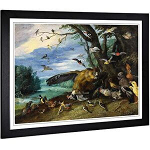 Big Box Art Framed Print of Jan Van Kessel Birds Fighting Design Wall Art Picture Home Decor for Kitchen, Living, Dining Room, Bedroom, Hallway, Office, Black, A2 / 24.5x18 Inch / 62x45cm Big Box Art Framed Print of Jan Van Kessel Birds Fighting Design Wall Art Picture Home Decor for Kitchen, Living, Dining Room, Bedroom, Hallway, Office, Black, A2 / 24.5x18 Inch / 62x45cm