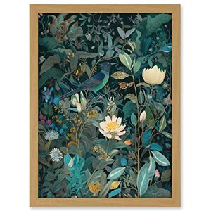 Artery8 Audubon Style Birds in Blooming Wildflower Field Artwork Framed A3 Wall Art Print Artery8 Audubon Style Birds in Blooming Wildflower Field Artwork Framed A3 Wall Art Print