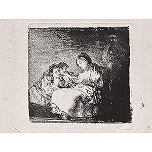 Fine Art Prints Goya Y Lucientes Kunstdruck auf Leinwand, Motiv: Frau mit zwei Kindern, Wanddekoration Fine Art Prints Goya Y Lucientes Kunstdruck auf Leinwand, Motiv: Frau mit zwei Kindern, Wanddekoration