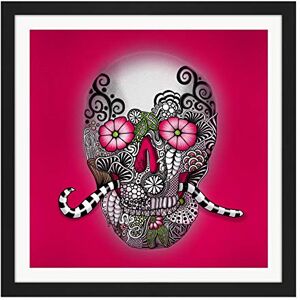 Artery8 Abstract Mexican Day Of Dead Skull Painting Square Wooden Framed Wall Art Print Picture 16X16 Inch Artery8 Abstract Mexican Day Of Dead Skull Painting Square Wooden Framed Wall Art Print Picture 16X16 Inch