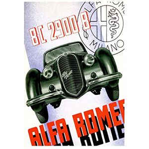 Wee Blue Coo Ad Automobile Car Classic Style Design Italy Wall Art Print Wee Blue Coo Ad Automobile Car Classic Style Design Italy Wall Art Print