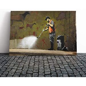 Big Box Art Canvas Print Banksy Street Cleanup Graffiti Wall Art Mounted & Stretched Framed Picture Home Decor for Kitchen, Living Room, Bedroom, Hallway, Multi-Colour, 30x20 Inch Big Box Art Canvas Print Banksy Street Cleanup Graffiti Wall Art Mounted & Stretched Framed Picture Home Decor for Kitchen, Living Room, Bedroom, Hallway, Multi-Colour, 30x20 Inch