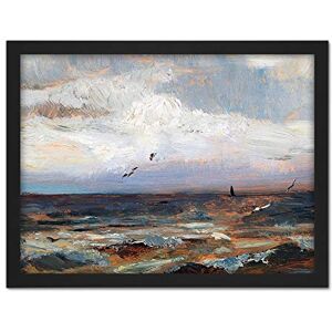 Artery8 Florian On The North Sea Waves Seascape Painting Artwork Framed Wall Art Print 18X24 Inch Artery8 Florian On The North Sea Waves Seascape Painting Artwork Framed Wall Art Print 18X24 Inch