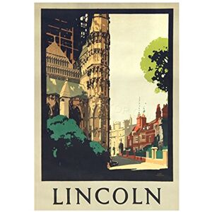Wee Blue Coo Travel Lincoln England Cathedral Vintage Tourism Ad Wall Art Print Wee Blue Coo Travel Lincoln England Cathedral Vintage Tourism Ad Wall Art Print