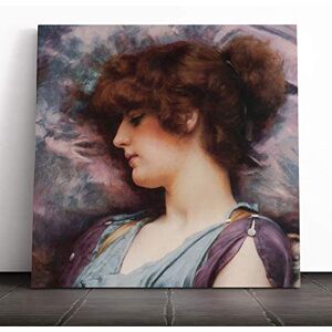 Big Box Art Canvas Print Wall Art John William Godward Far Away Thoughts Mounted & Stretched Box Frame Picture Home Decor for Kitchen, Living Room, Bedroom, Hallway, Multi-Colour, 14x14 Inch Big Box Art Canvas Print Wall Art John William Godward Far Away Thoughts Mounted & Stretched Box Frame Picture Home Decor for Kitchen, Living Room, Bedroom, Hallway, Multi-Colour, 14x14 Inch