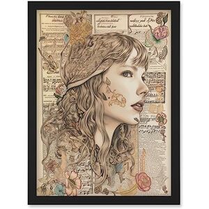 Artery8 Upcycled Music Book Page Singer Portrait Illustration Artwork Framed Wall Art Print A4 Artery8 Upcycled Music Book Page Singer Portrait Illustration Artwork Framed Wall Art Print A4