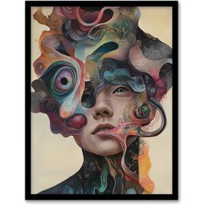 Artery8 God Is A Woman Abstract Fantasy Concept Art Living Room Artwork Framed Wall Art Print 18X24 Inch Artery8 God Is A Woman Abstract Fantasy Concept Art Living Room Artwork Framed Wall Art Print 18X24 Inch