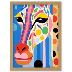 Artery8 I Woke Up Like This Giraffe Henri Matisse Style Artwork Vibrant Abstract Portrait Artwork Framed Wall Art Print A4 Artery8 I Woke Up Like This Giraffe Henri Matisse Style Artwork Vibrant Abstract Portrait Artwork Framed Wall Art Print A4