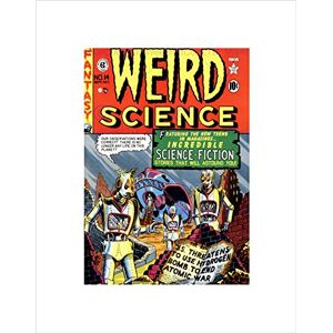 Wee Blue Coo Comics Weird Science Sci Fi Hydrogen Bomb Alien Ship Wall Art Print Wee Blue Coo Comics Weird Science Sci Fi Hydrogen Bomb Alien Ship Wall Art Print