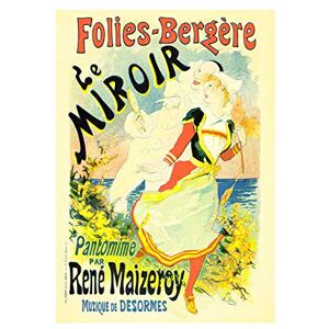 Wee Blue Coo Vintage Ad Le Miroir Folies Bergere Rene Maizeroy Paris Wall Art Print Wee Blue Coo Vintage Ad Le Miroir Folies Bergere Rene Maizeroy Paris Wall Art Print